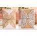 Lace Invitation Card Brown Paper Laser Cut Paper 